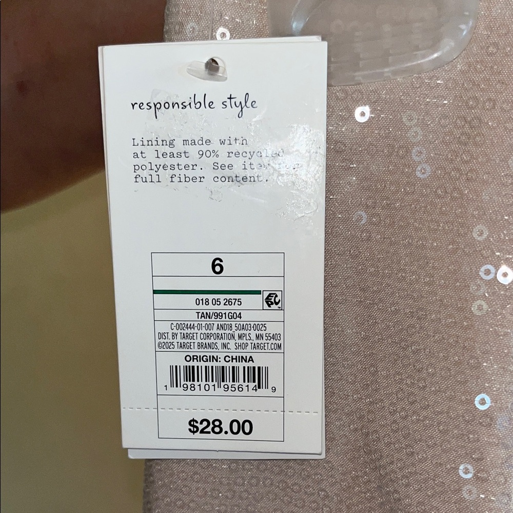 a new day Full Lined Shimmering Sequin Mini Skirt - Cream - Picture 3 of 5